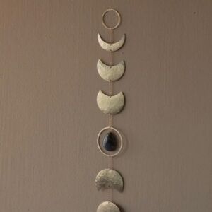 Natural Crystal Moon Home Wall Decor